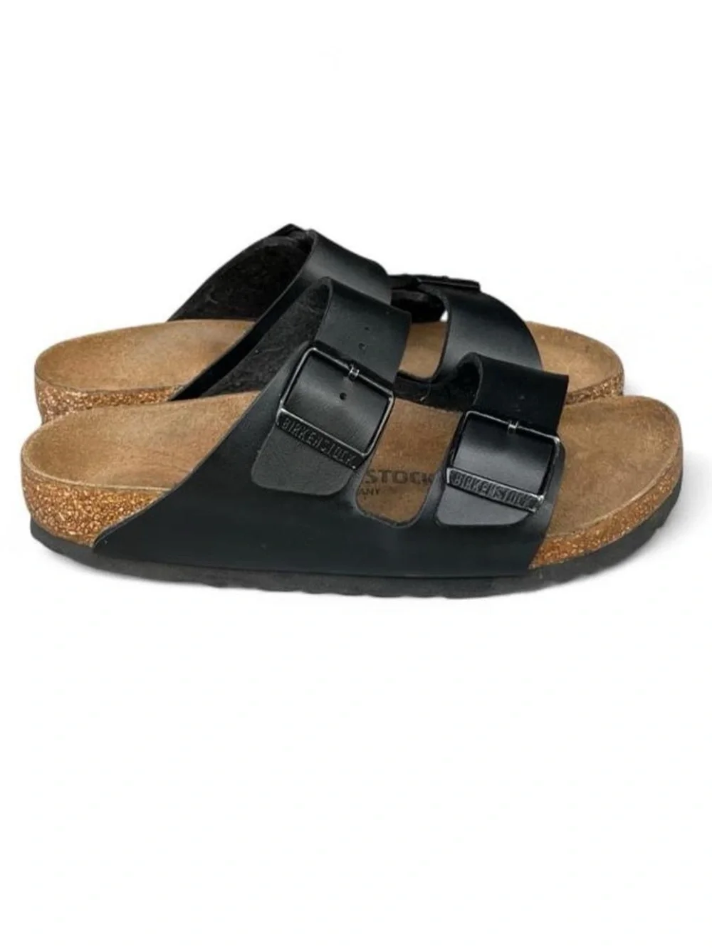 Birkenstock Arizona Black Birko-Flor Sandals EU 37 US Women's 6 Narrow - Picture 4 of 8